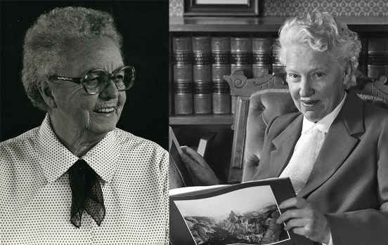 retired accountant Beth Stebbins and retired librarian Dorothy Bear, both from Palm Springs, settled in Mendocino