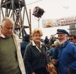 Image is Angela on set Murder, She Wrote