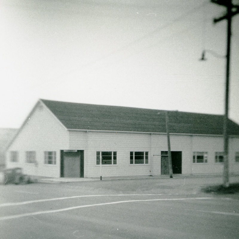 Large historic building on street corner