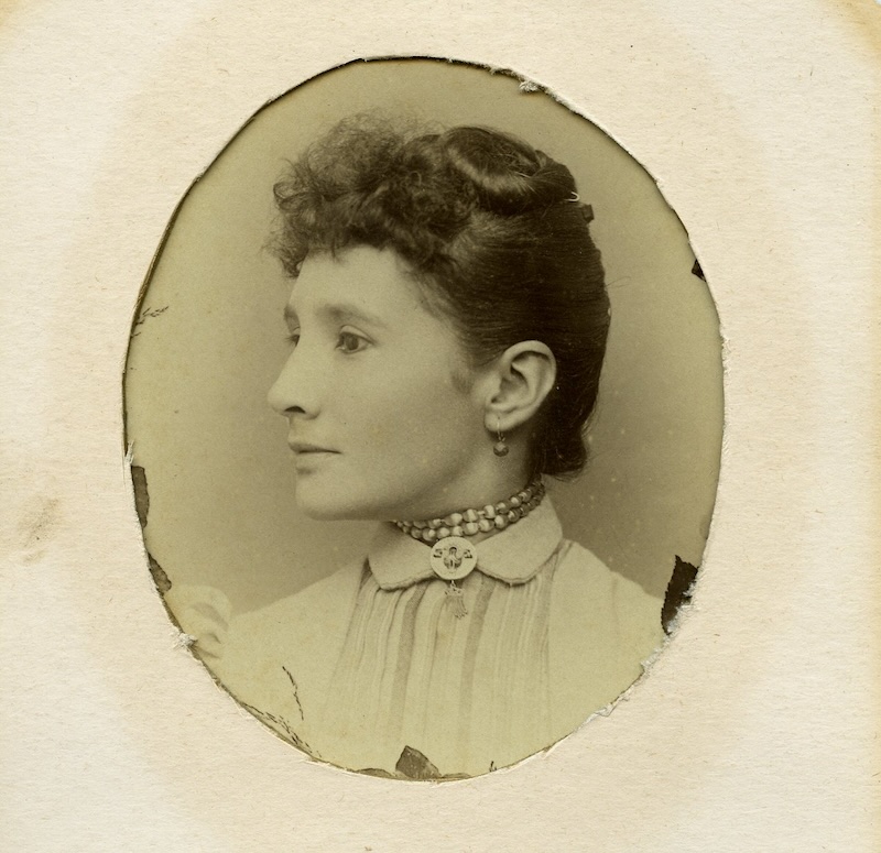 Studio portrait of a young woman