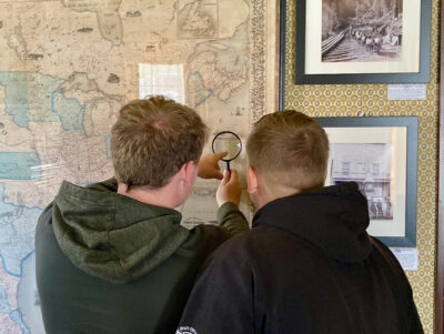 two boys at kelley house museum