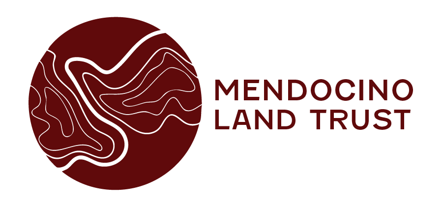 Mendocino Land Trust red logo