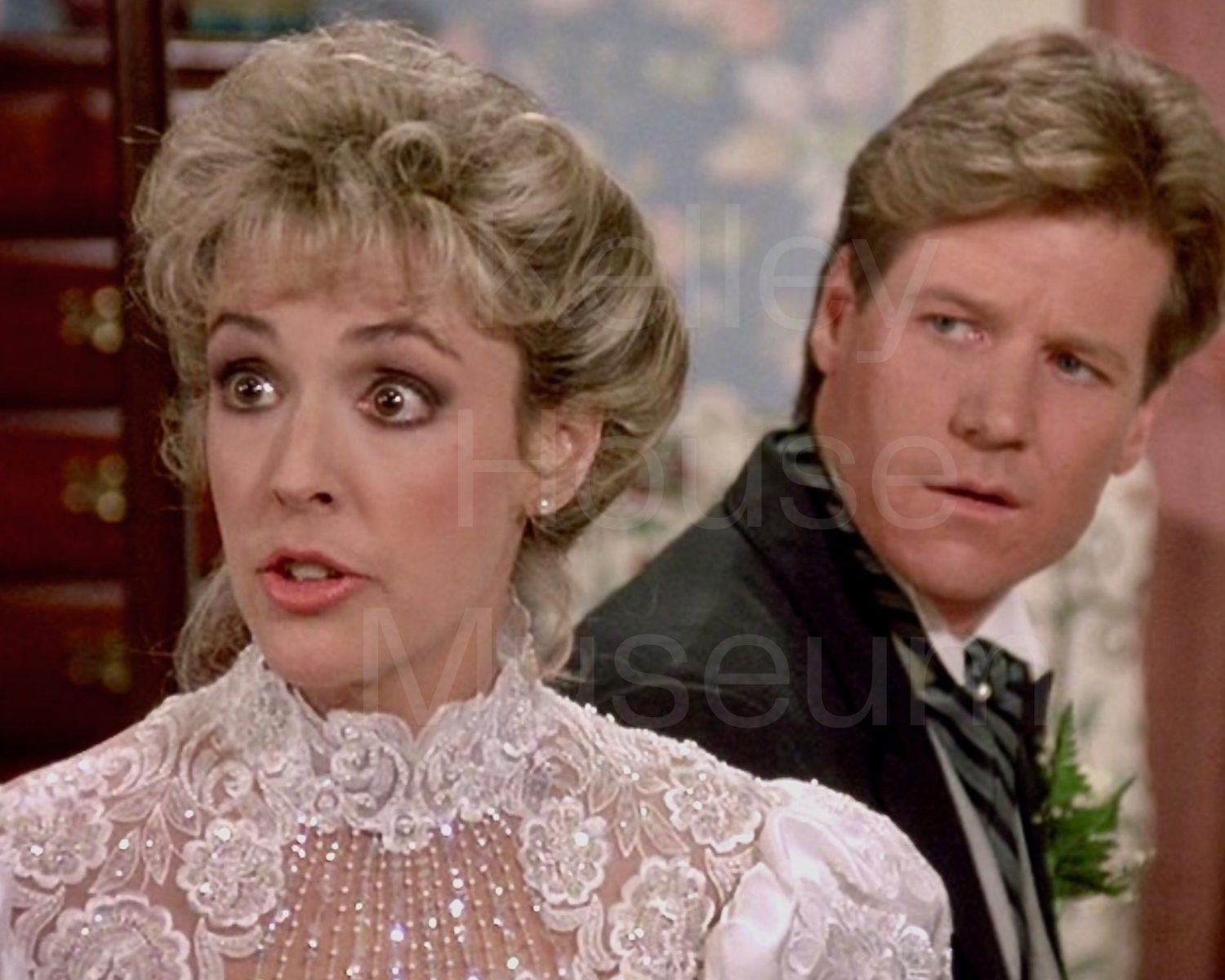 Donna and Grady in wedding clothes