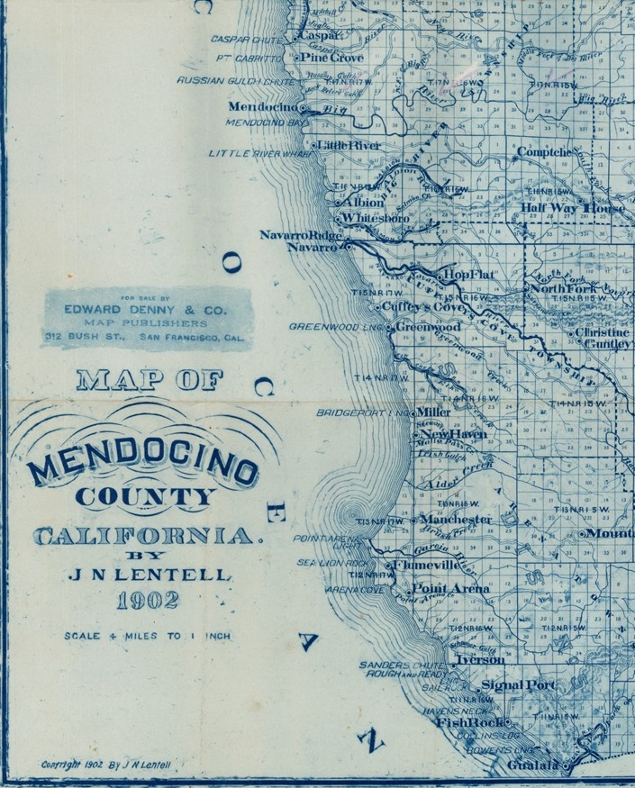 1902 Mendocino County Map