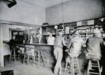 Interior of Dick's Place, 1937. Behind the bar [left to right]: Irene Cecchi, Dora Cecchi, Dick Cecchi, and Herman Figaro.